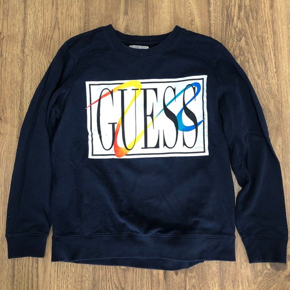 Guess Jeans Retro Logo Sweatshirt Size XL - Picture 1 of 3
